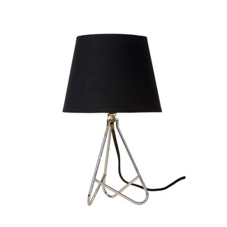 Lucide GITTA - Lampe à poser - Ø 17 cm - 1xE14 - Chrome - 47500/81/11