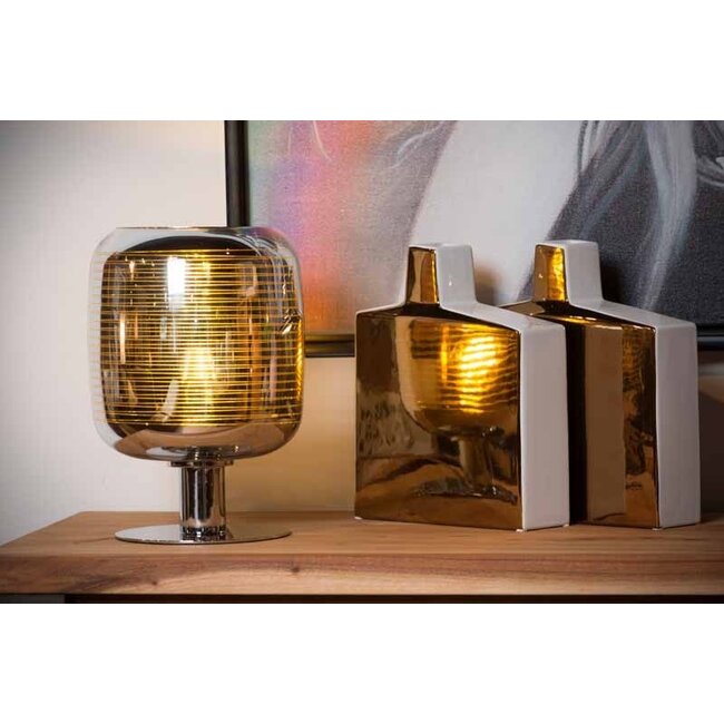 ERYN - Table lamp - Ø 20 cm - 1xE27 - Chrome - 70583/01/11