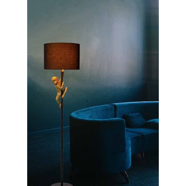 EXTRAVAGANZA CHIMP - Floor lamp - Ø 35 cm - 1xE27 - Black - 10702/81/30