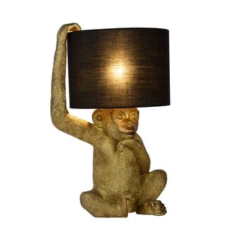 Lucide EXTRAVAGANZA CHIMP - Table lamp - Ø 30 cm - 1xE14 - Black - 10502/81/30