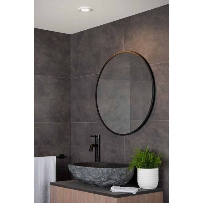 ZIVA - Inbouwspot Badkamer - Ø 8,5 cm - GU10 - IP44 - Wit - 09923/01/