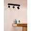 LENNERT - Ceiling spotlight Bathroom - LED Dim. - GU10 - 3x5W 3000K - IP44 - Black - 26958/15/30