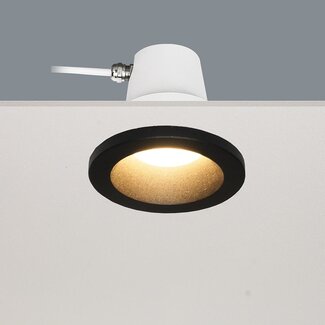 artdelight Spot encastrable Bados Round - Noir - IP65