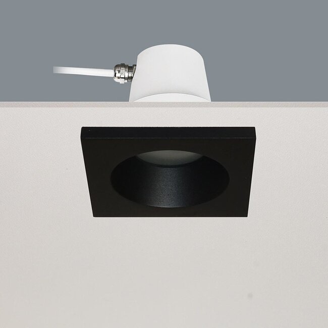 Recessed spot Bados Square - Black - IP65