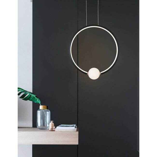 LED hanglamp CELIA zwart 43 x 10 x 120 cm