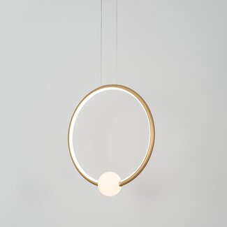 Nova Luce LED hanging lamp CELIA gold 43 x 10 x 120 cm