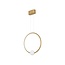 LED hanging lamp CELIA gold 43 x 10 x 120 cm