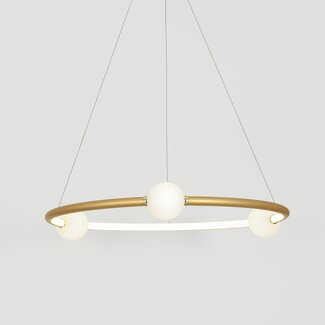 Nova Luce LED hanglamp CELIA goud Ø 64 x 120 cm