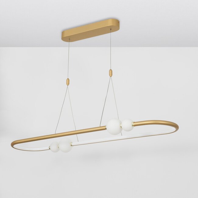 LED hanging lamp CELIA gold 100 x 64 x 120 cm
