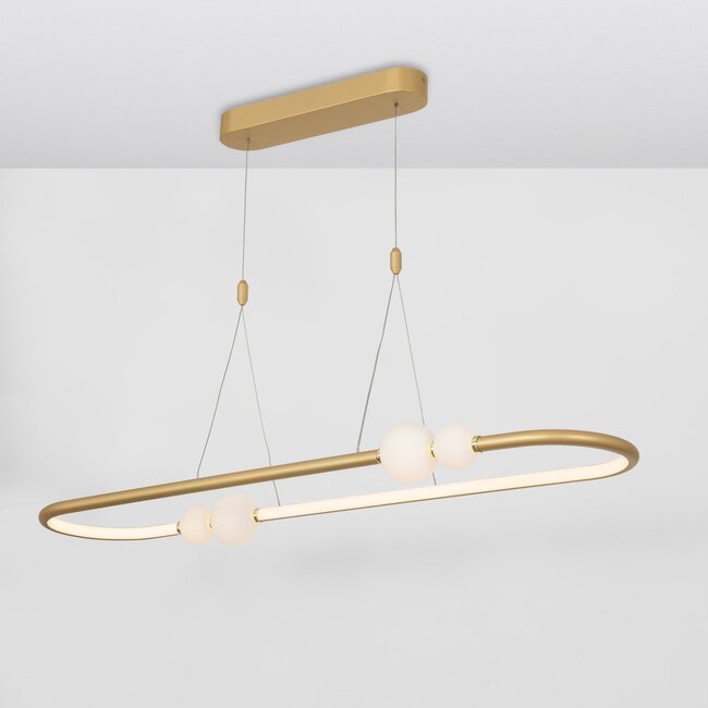 LED hanging lamp CELIA gold 100 x 64 x 120 cm