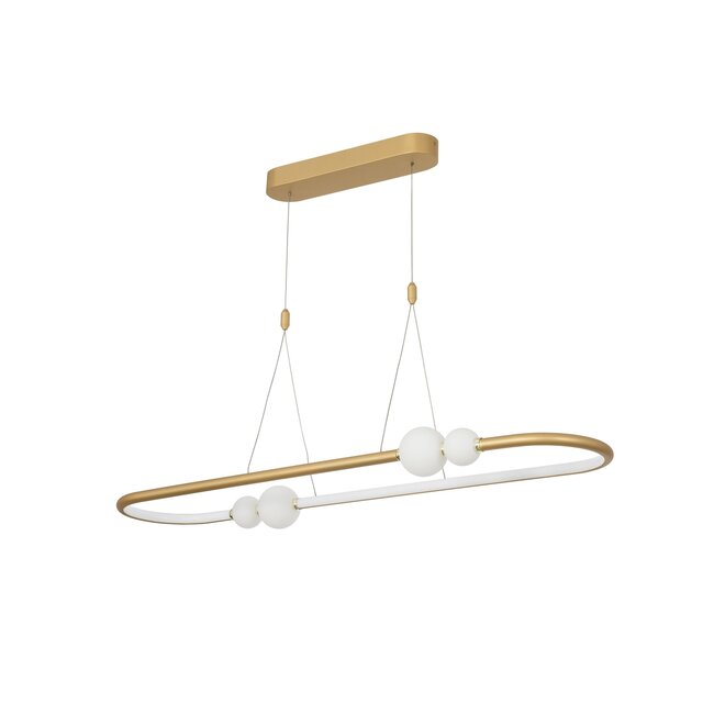 LED hanging lamp CELIA gold 100 x 64 x 120 cm