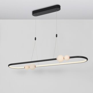 Nova Luce LED hanging lamp CELIA black 100 x 64 x 120 cm