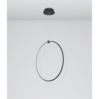 Nova Luce LED hanging lamp RING black 68 x 21 x 120 cm
