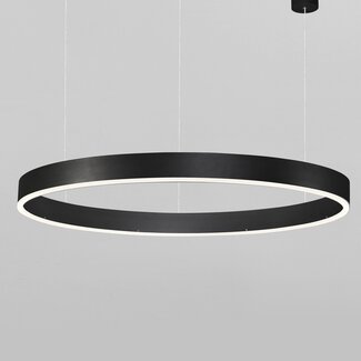 Nova Luce LED hanging lamp MOTIF black Ø 80 x 120 cm