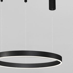 Nova Luce LED hanglamp MOTIF zwart Ø 60 x 120 cm