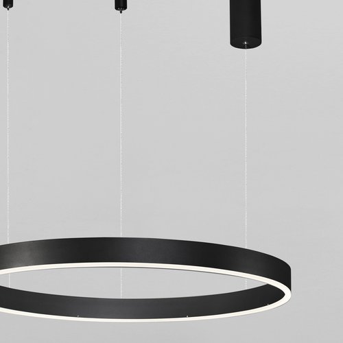 Nova Luce Suspension LED MOTIF noir Ø 60 x 120 cm Nova Luce Suspension LED MOTIF noir Ø 60 x 120 cm