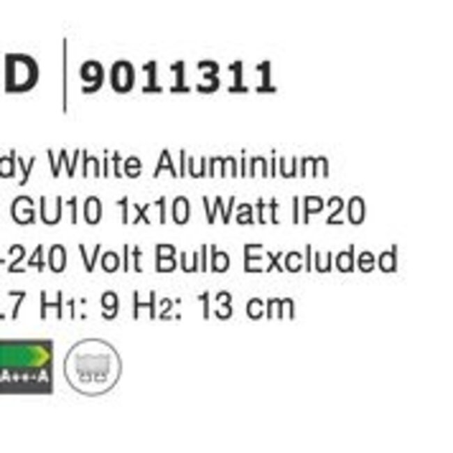 TOD surface-mounted spot 1L - sand white - GU10