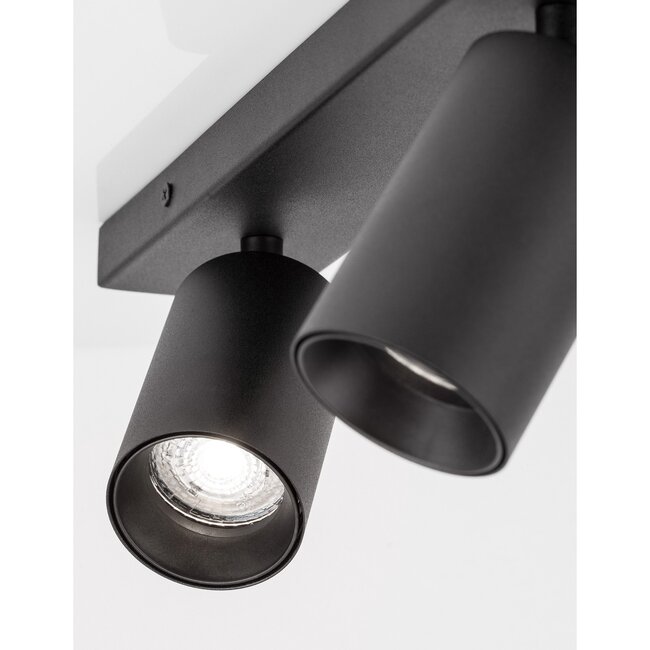 Spot en saillie TOD 2L - noir sable - GU10