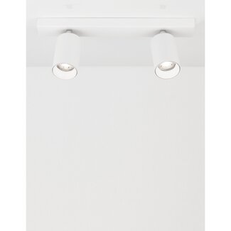 Nova Luce TOD surface-mounted spot 2L - sand white - GU10