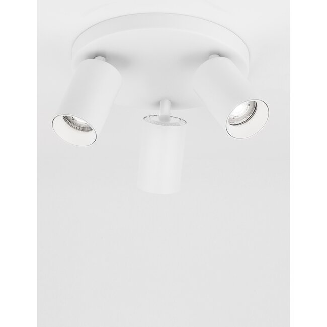 Spot en saillie TOD 3L - Ø 22 x 12,7 cm - blanc sable - GU10