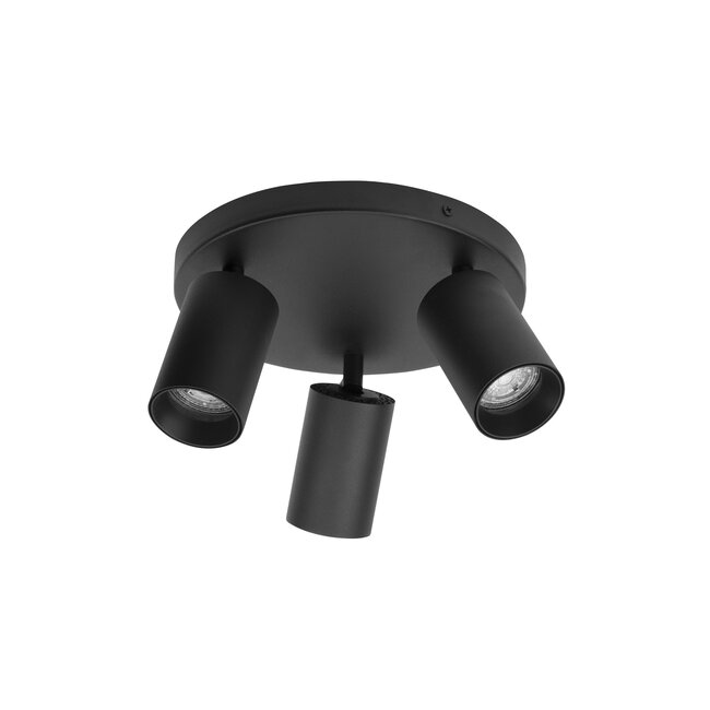 TOD surface-mounted spot 3L - Ø 22 x 12.7 cm - sand black - GU10