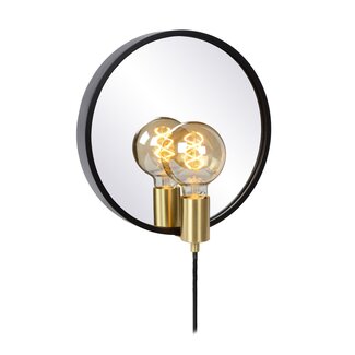 Lucide REFLEX - Lampe miroir - 1xE27 - Noir - 36213/31/30