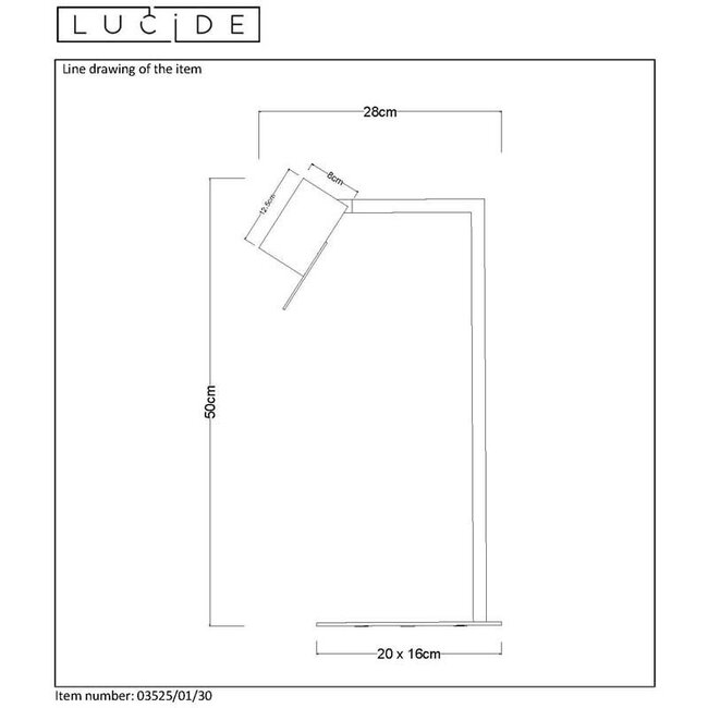 LESLEY - Lampe de bureau - 1xGU10 - Noir - 03525/01/30