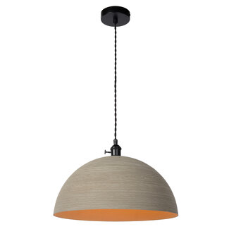 Lucide MARNE - Hanging lamp - Ø 40 cm - 1xE27 - IP21 - Taupe - 30485/40/41