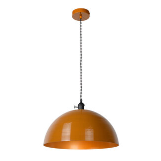 Lucide MARNE - Hanging lamp - Ø 40 cm - 1xE27 - IP21 - Ocher yellow - 30485/40/44