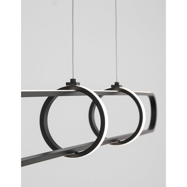 LED hanging lamp ARTE black 90 x 13 x 120 cm