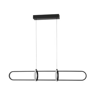 Nova Luce LED hanging lamp ARTE black 90 x 13 x 120 cm