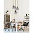 Cedro - hanging lamp 3L - Ø 35 x 130 cm - smoked glass