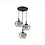 Cedro - hanglamp 3L - Ø 35 x 130 cm - gerookt glas