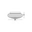 Sens - ceiling lamp bathroom - Ø 25 x 11 cm - IP44 - gray and black