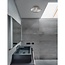 Sens - ceiling lamp bathroom - Ø 25 x 11 cm - IP44 - gray and black