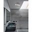 Sens - plafonnier salle de bain - Ø 25 x 11 cm - IP44 - gris et noir