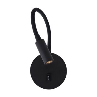 Nova Luce Jaco - wall lamp with switch - 10 x 3 x 44 cm - 3W LED incl. - black