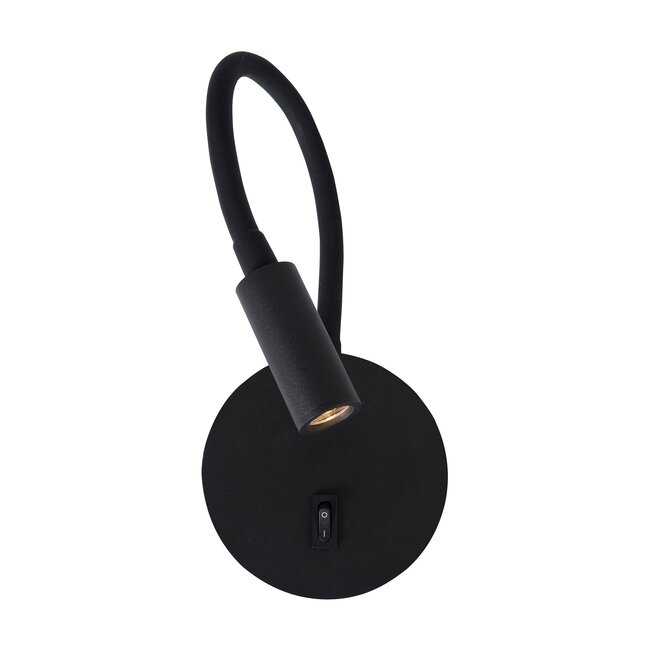 Jaco - wall lamp with switch - 10 x 3 x 44 cm - 3W LED incl. - black