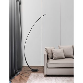 Nova Luce Premium - floor lamp - 30W dimmable LED incl. - black