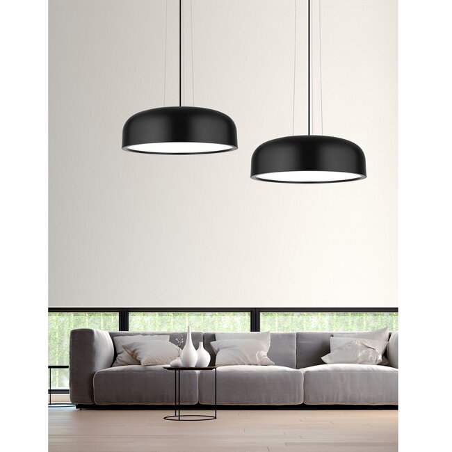 Hanglamp Perleto zwart Ø 48 x 133 cm