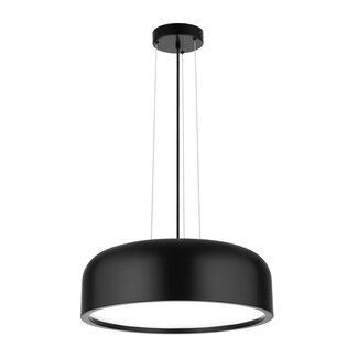 Nova Luce Hanging lamp Perleto black Ø 48 x 133 cm