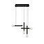 Nova Luce LED hanging lamp Cayo black 51 x 20 x 120 cm