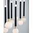 LED hanging lamp Cayo black 72 x 20 x 120 cm