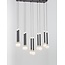 LED hanging lamp Cayo black 72 x 20 x 120 cm
