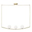 Hanging lamp Vitton brass 122 x 15 x 120cm