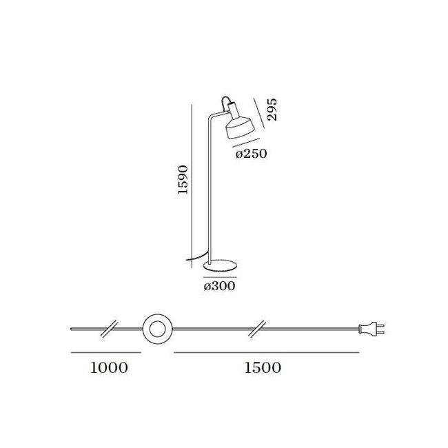 floor lamp Roomor 1.0 - PAR16 - (Shade 2.0)