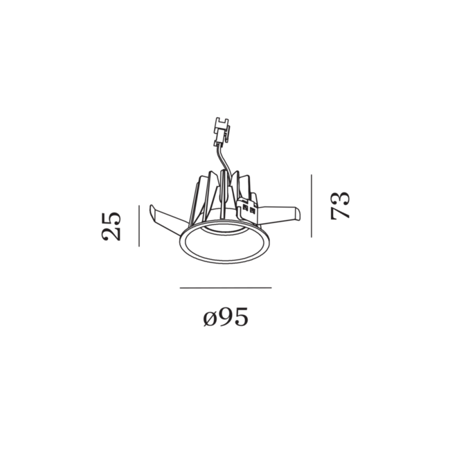 LED Inbouwspot DEEP IP65 1.0 LED Bladveren