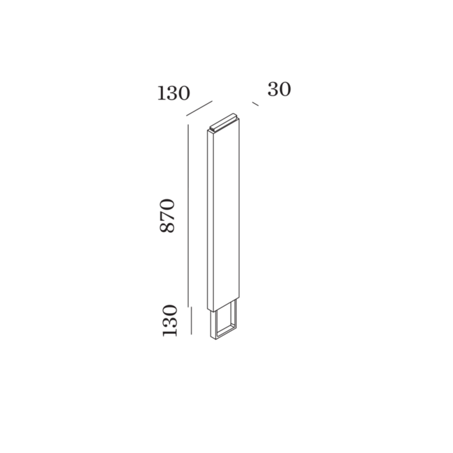 Accessories Base with base plate for concrete