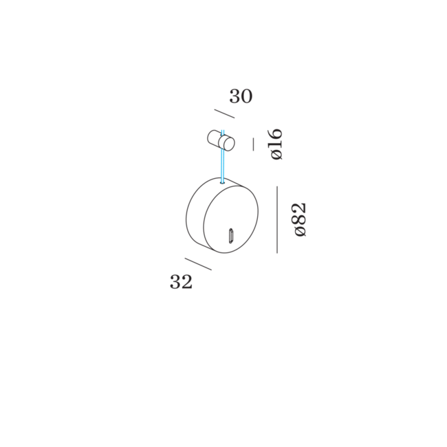 Accessoires Interrupteur WALL BASE ROUND