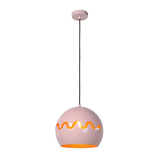 CORENTIN - Hanging lamp Children's room - Ø 28 cm - 1xE27 - IP21 - Pink - 30484/28/66